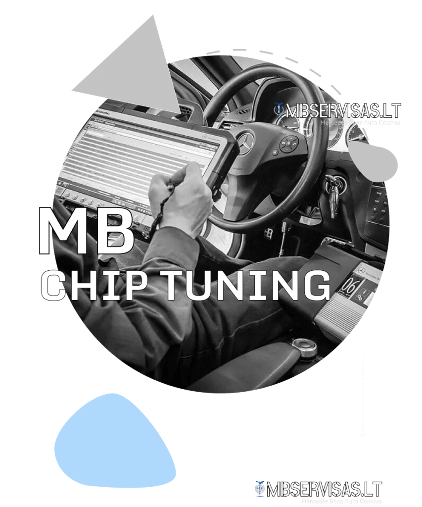 mercedes chip tuning variklio galios didinimas